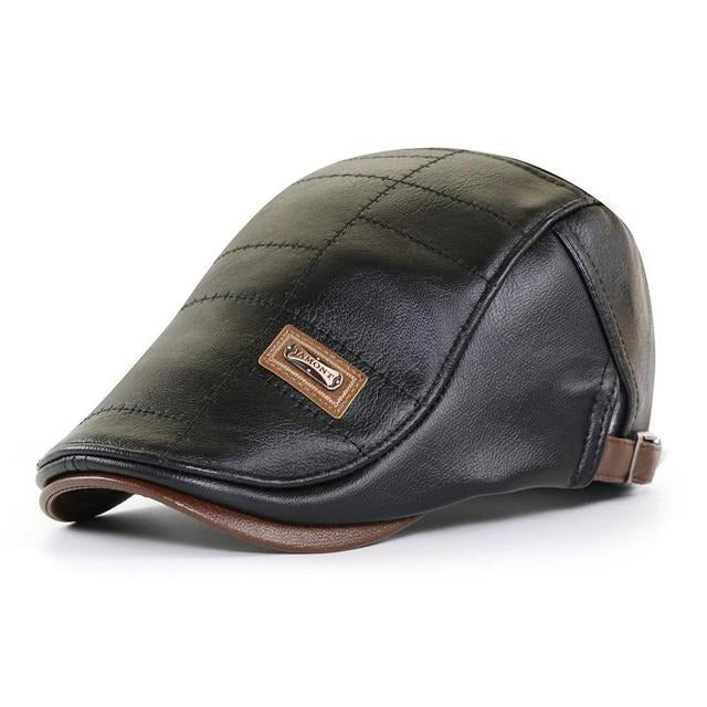 Boina Masculina em Couro Italiano | Super Premium