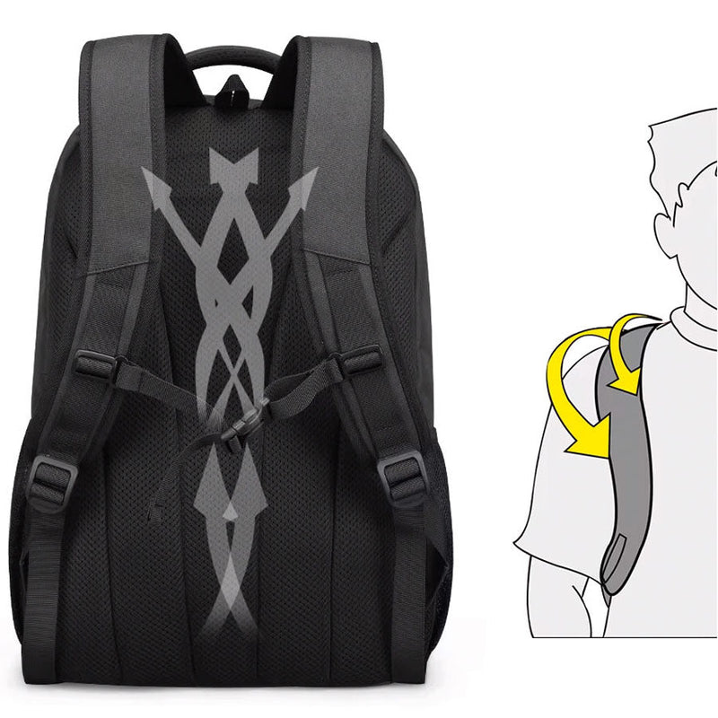 Mochila Executiva Masculina Estilo Suíço | Qualidade Premium