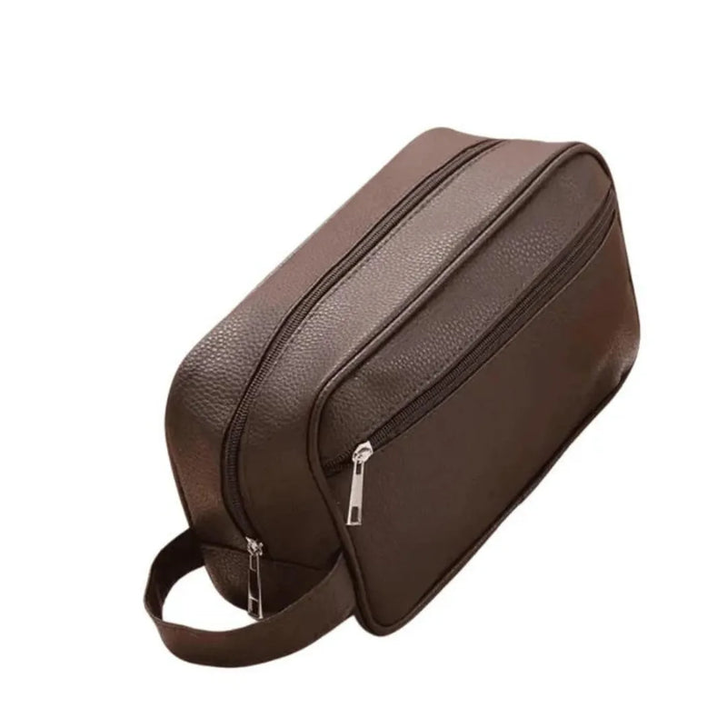 Bolsa Necessaire Masculina de Couro| Elegance