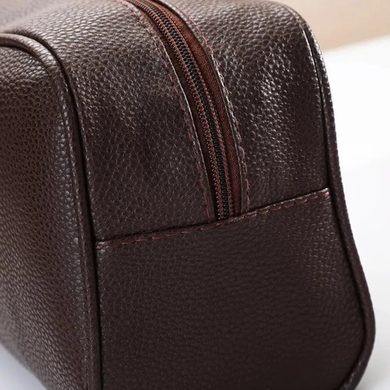 Bolsa Necessaire Masculina de Couro| Elegance