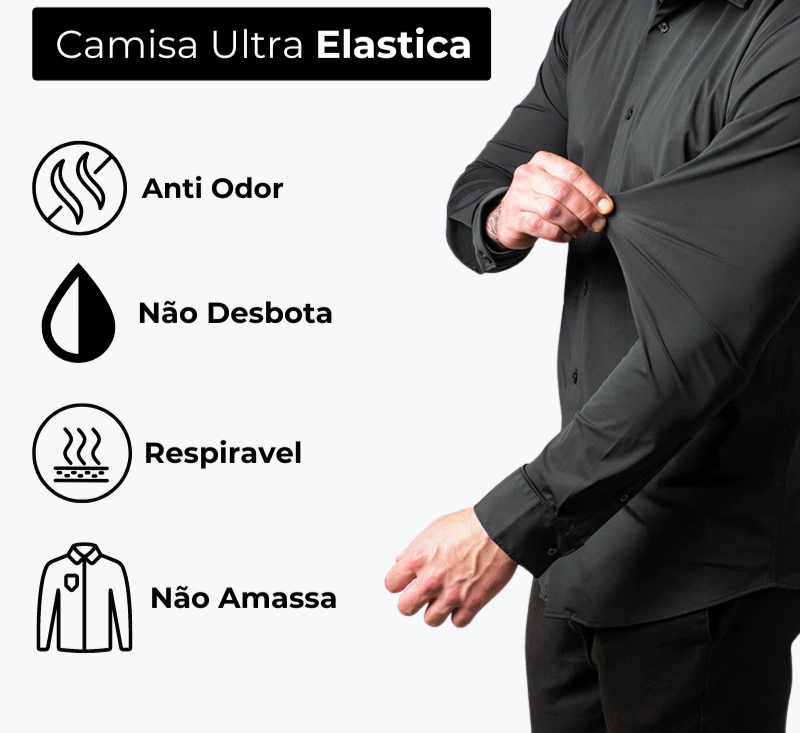 Pague 1 Leve 2 | Camisa Ultra Elegance Social - Original Anti amassados