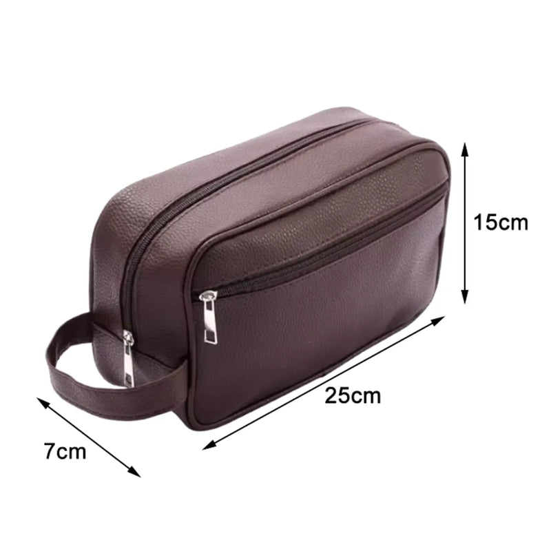 Bolsa Necessaire Masculina de Couro| Elegance