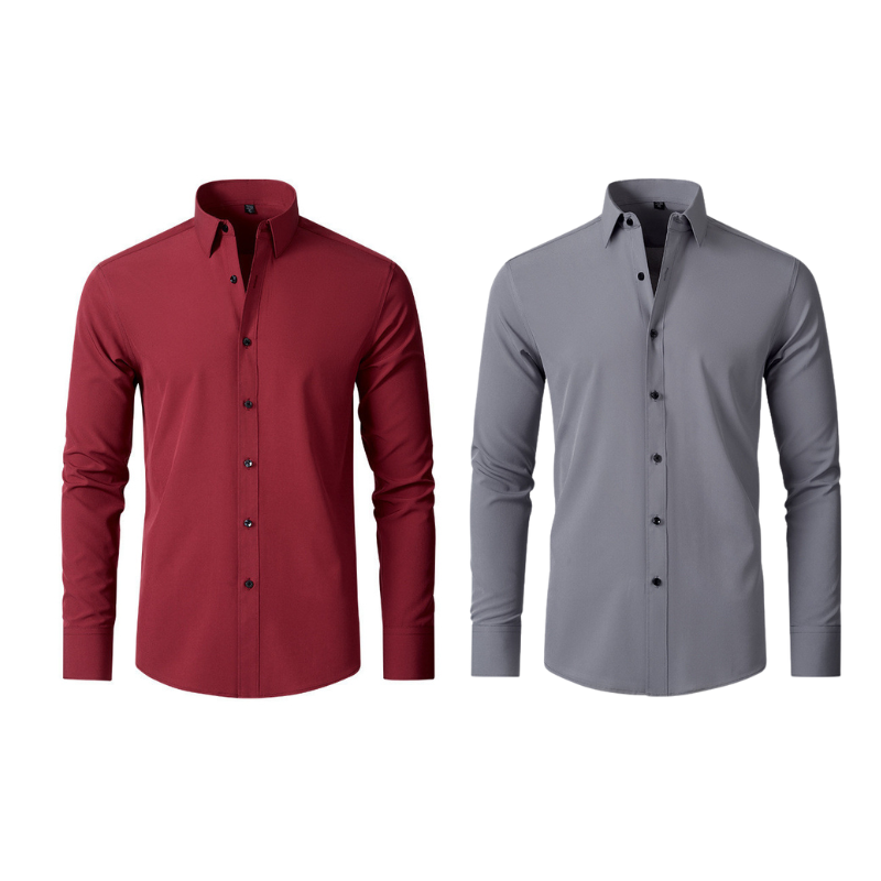 Pague 1 Leve 2 | Camisa Ultra Elegance Social - Original Anti amassados