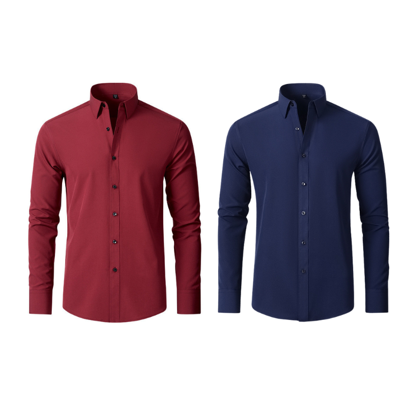 Pague 1 Leve 2 | Camisa Ultra Elegance Social - Original Anti amassados