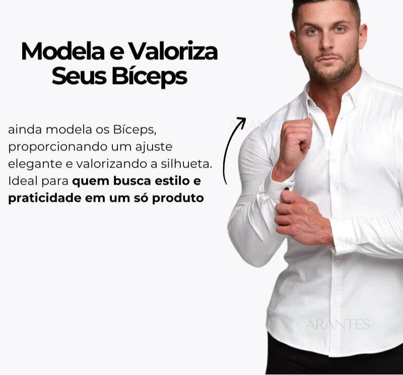 Pague 1 Leve 2 | Camisa Ultra Elegance Social - Original Anti amassados