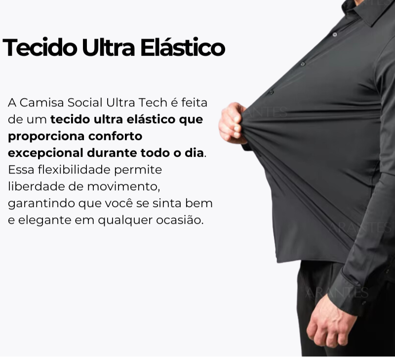 Pague 1 Leve 2 | Camisa Ultra Elegance Social - Original Anti amassados